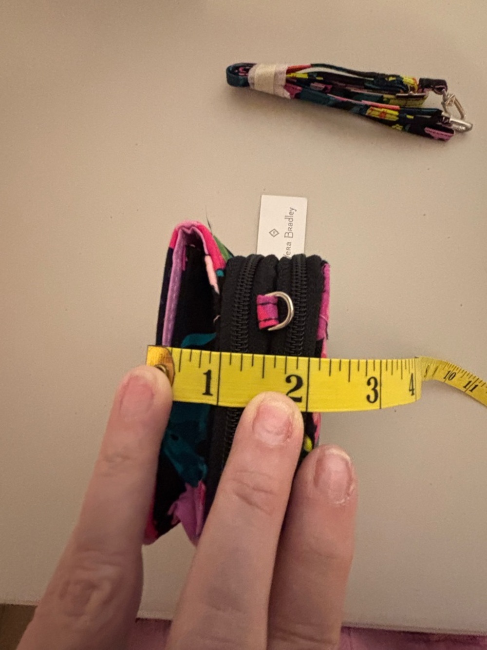 Vera Bradley Floral RFID 3-in-1 Crossbody in Pink and Teal NWT. (Hilo Meadow) - Picture 14 of 16